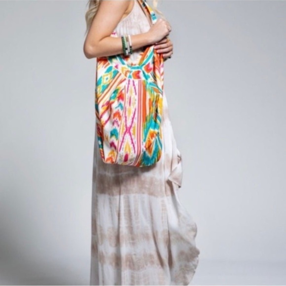 (11)🧡💛LAST 1️⃣🧡💛NEW RUGGINE AZTEC PRINT LARGE TOTE BOHO SHOULDER BAG - Picture 3 of 6